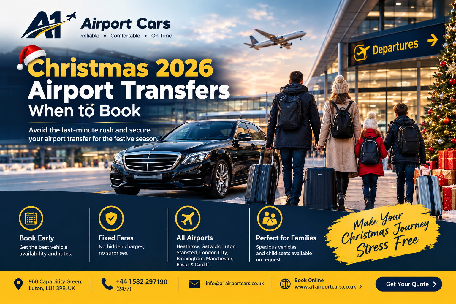 Christmas 2026 airport transfers: when to book